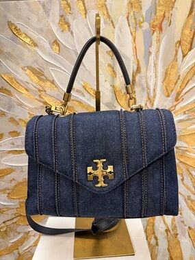 Tory Burch Denim Top-Handle Kira